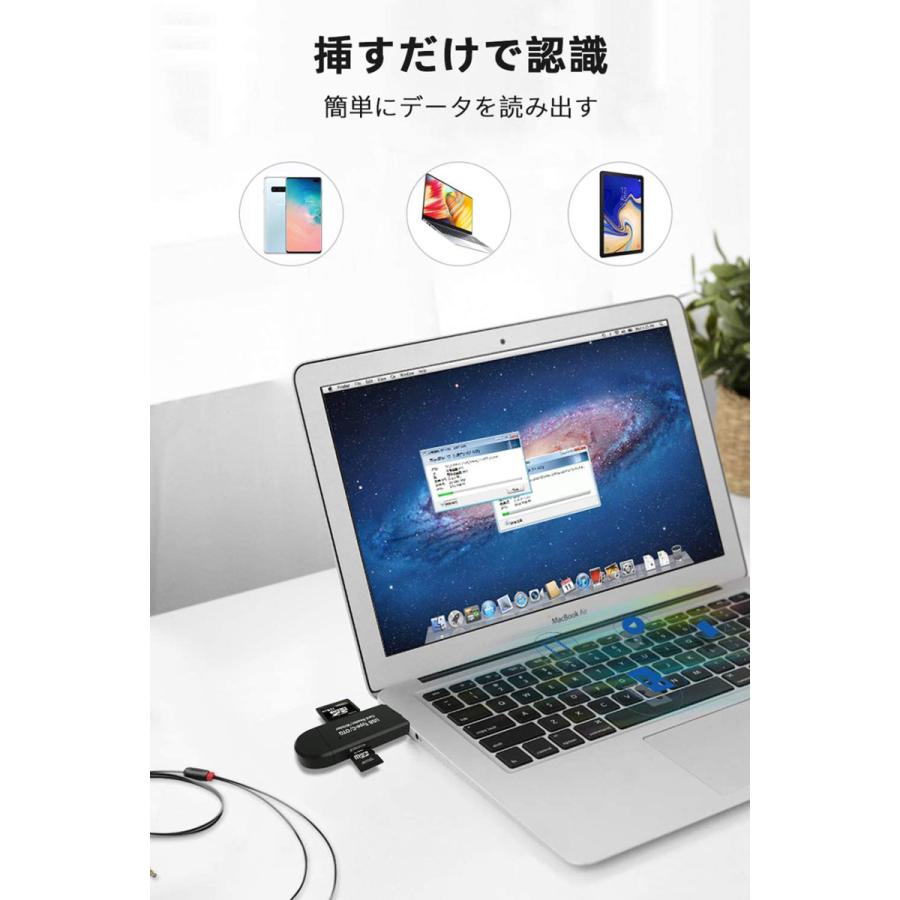 メモリカードリーダー Type C Micro usb USB 3in1 SDメモリーカードリーダー USBマルチカードリーダー OTG SD Mic 送料無料｜ad-hitshop｜06