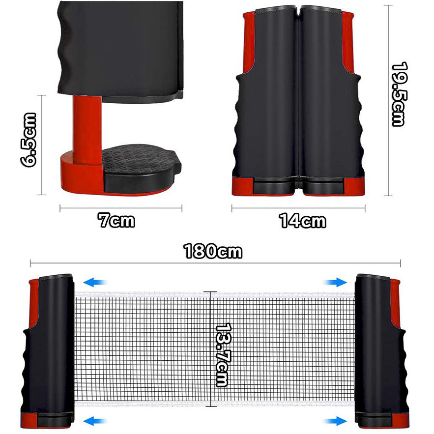 卓球セット 卓球ラケット ピンポン球 ポータブル 卓球ネット 調整可能 ラケット 伸縮ネット 練習器具 ピンポン ロールネット スポーツ用品 卓球台 送料無料｜ad-hitshop｜06