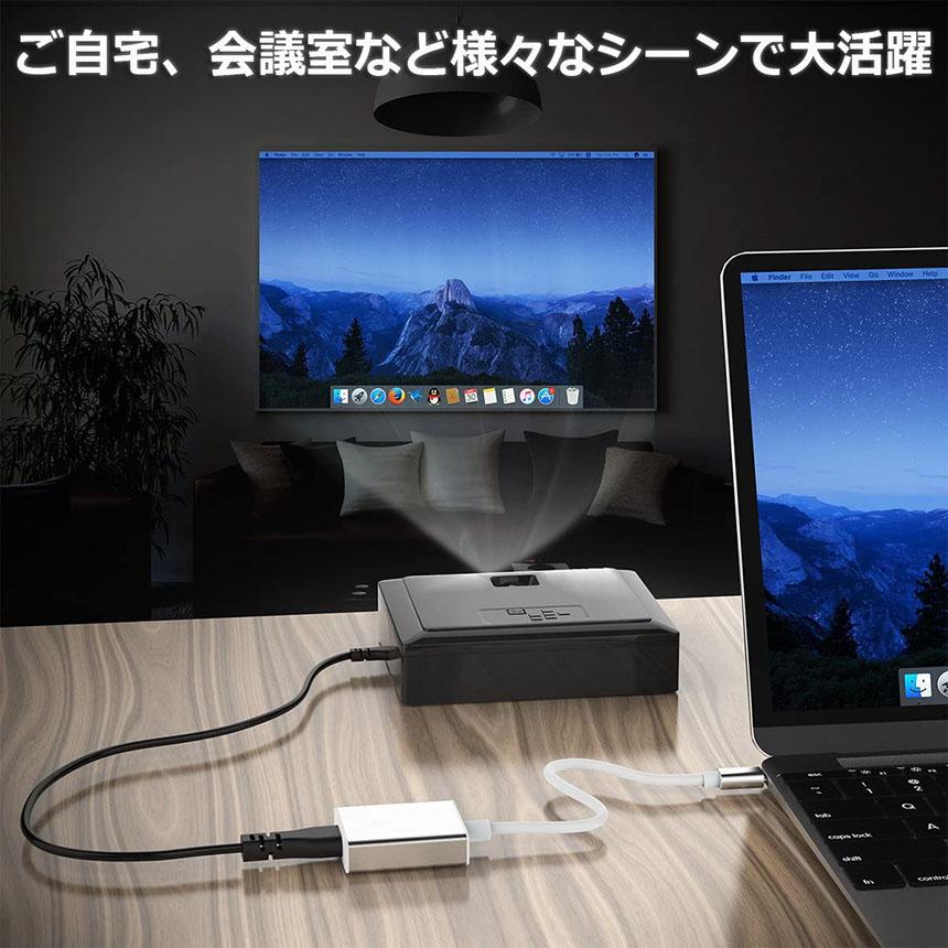 USB Type C to HDMI 変換アダプタ HDMI交換コネクター 変換ケーブル 4K