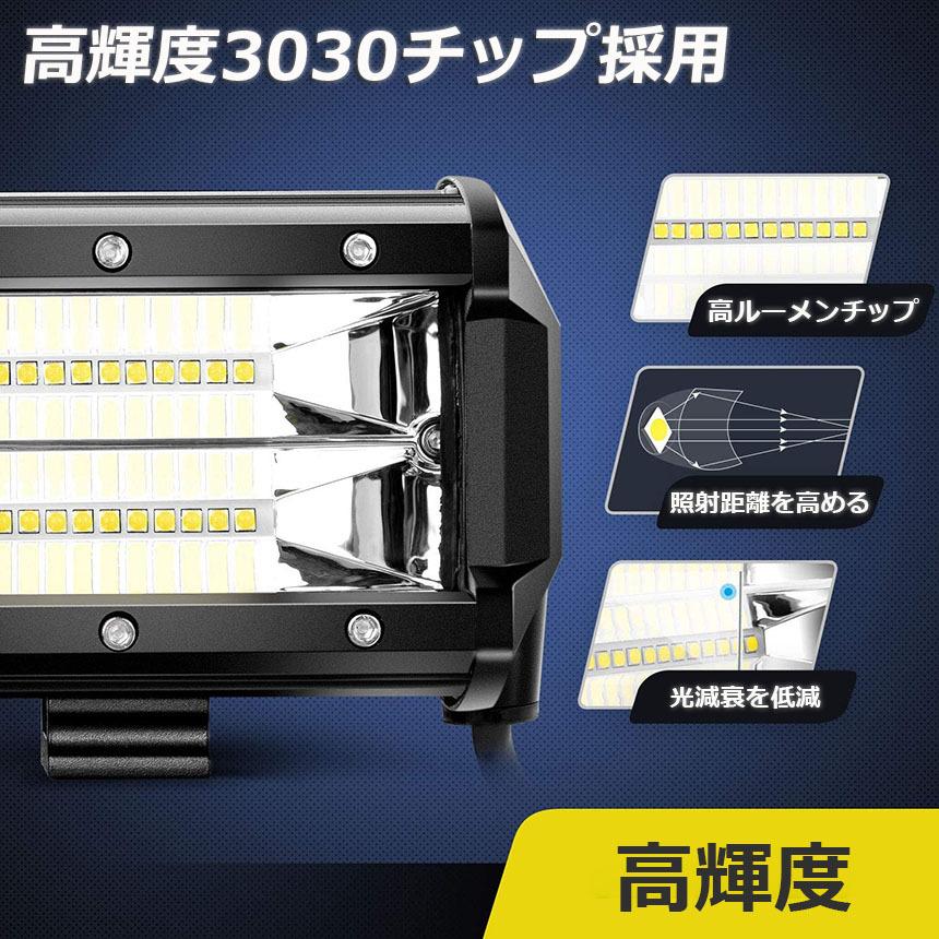 作業灯 LED 4個セット72w ワークライト 12v 24v 兼用 ledライト 防水 防塵 耐震 トラック 集魚灯 前照灯 夜釣り バックライト デッキライト 投光器 送料無料｜ad-hitshop｜03