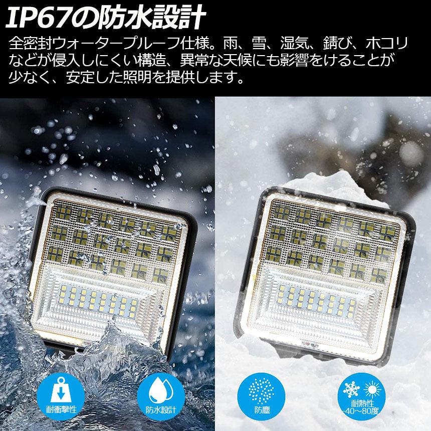 作業灯 ワークライト 2個セット126W LED デッキライト LED投光器 作業灯 ワークライト 2個セット126W LED デッキライト LED投光器