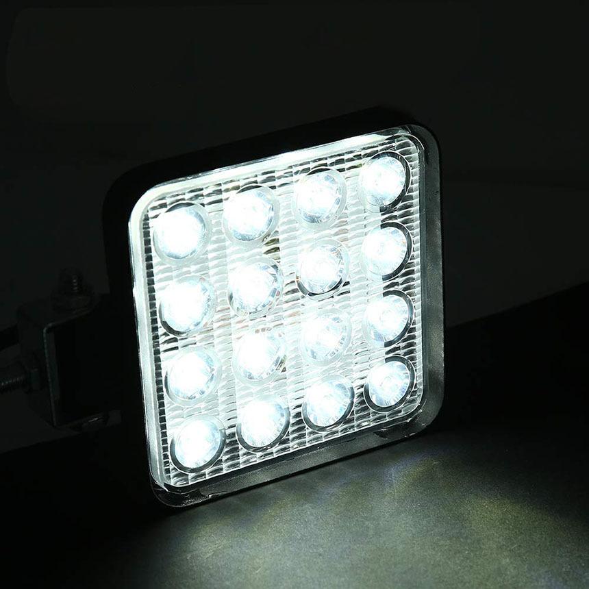 作業灯 LED ワークライト 2個セット 48W 12v/24v兼用 防水防塵 夜釣り