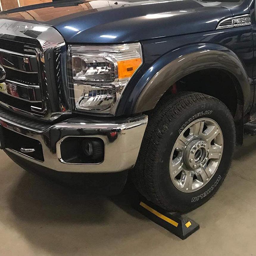 パーキングブロック 6本セット 車輪止め 4面反射板付き 車止め カー