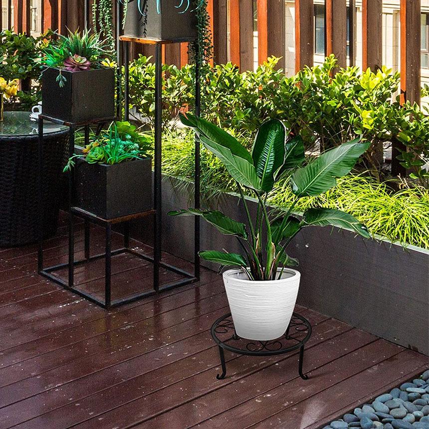 フラワースタンド屋外 屋内 おしゃれ 3個セット 花台 スタンド 鉢