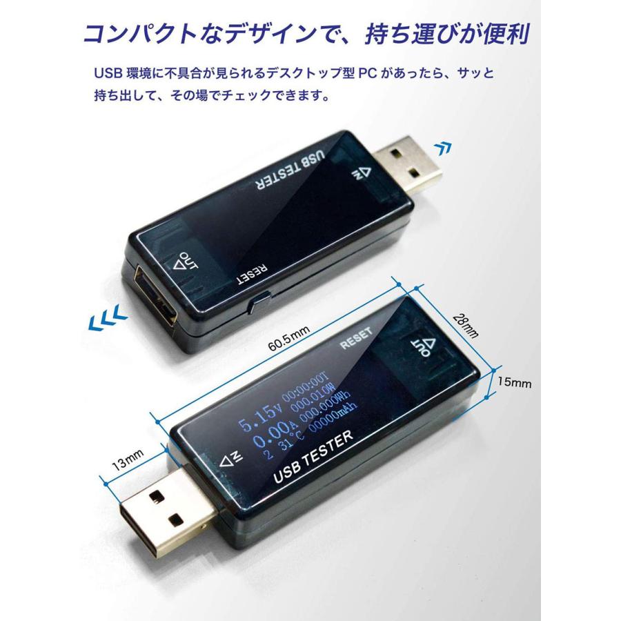 USB 電圧 電流 チェッカー USBチェッカー USBテスター 電圧電流