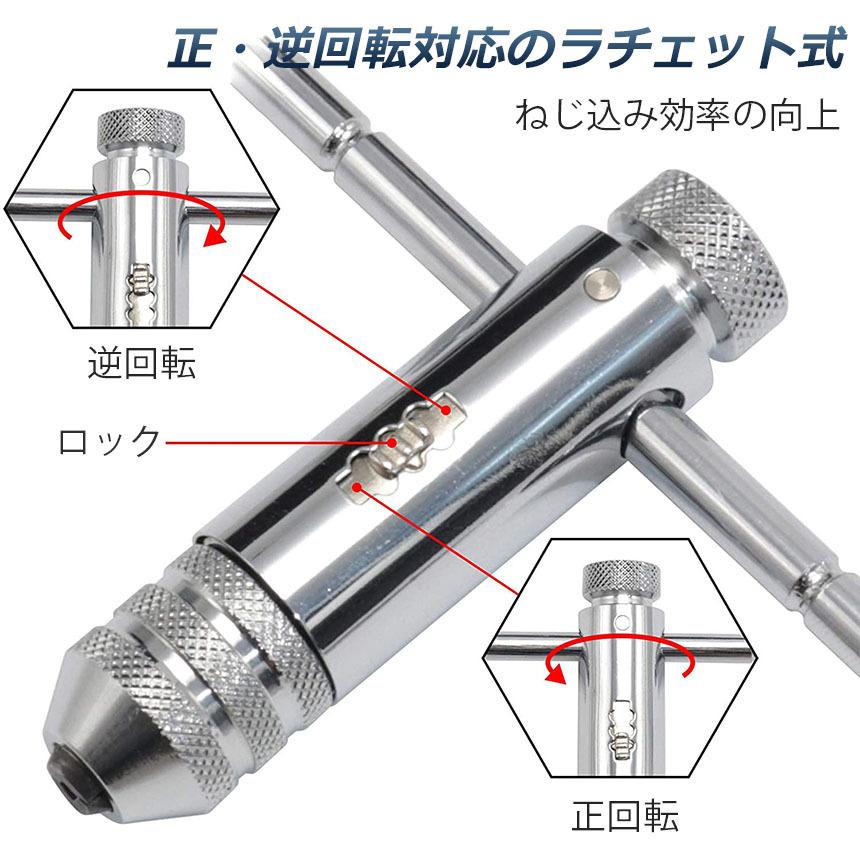 ネジタップ 2セット ドリルタップ タップセット ラチェット タップ