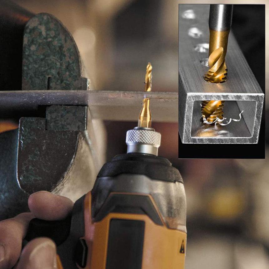 爆買 ドリルビット タップドリルビット 六角軸 ネジ切り 6本セット