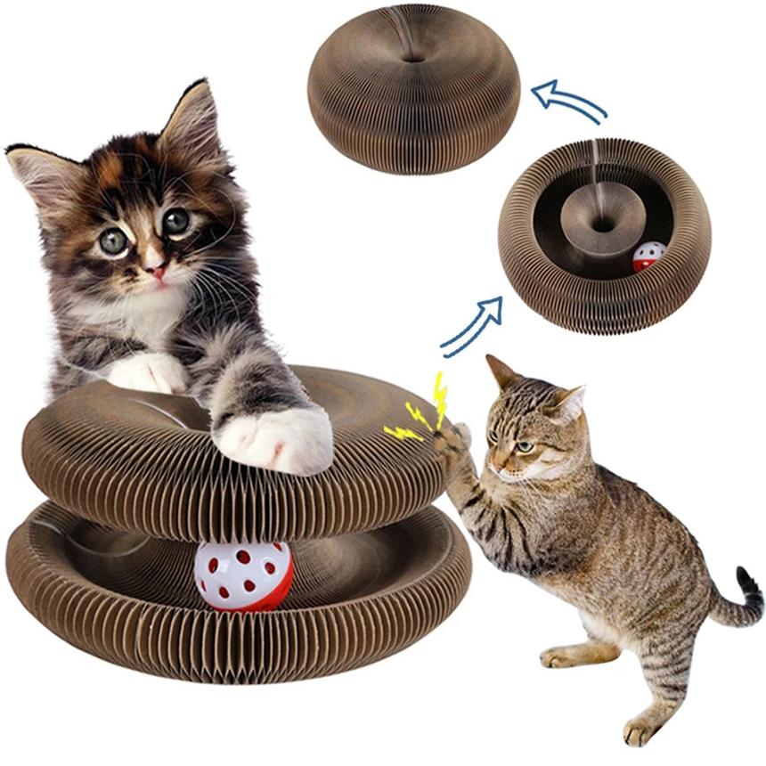 猫用爪とぎ 爪研ぎ 爪とぎ段ボール 猫おもちゃ 猫 4個セット ボール