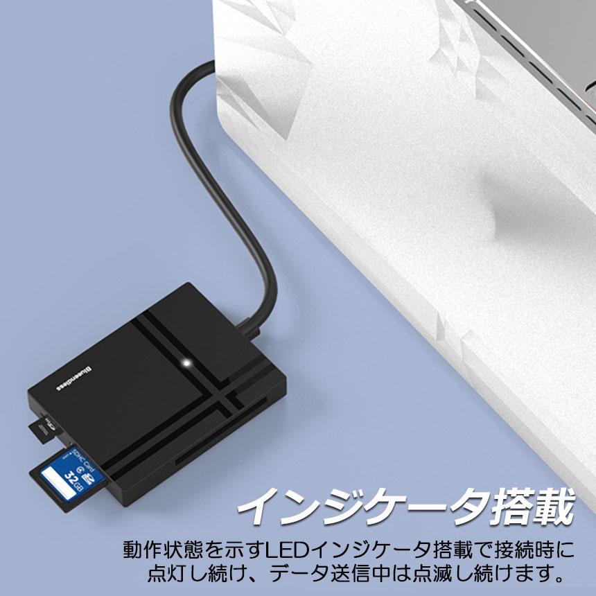 カードリーダー Type C USB 2種類接続 CF SD TF XD MS MicroSD タイプ