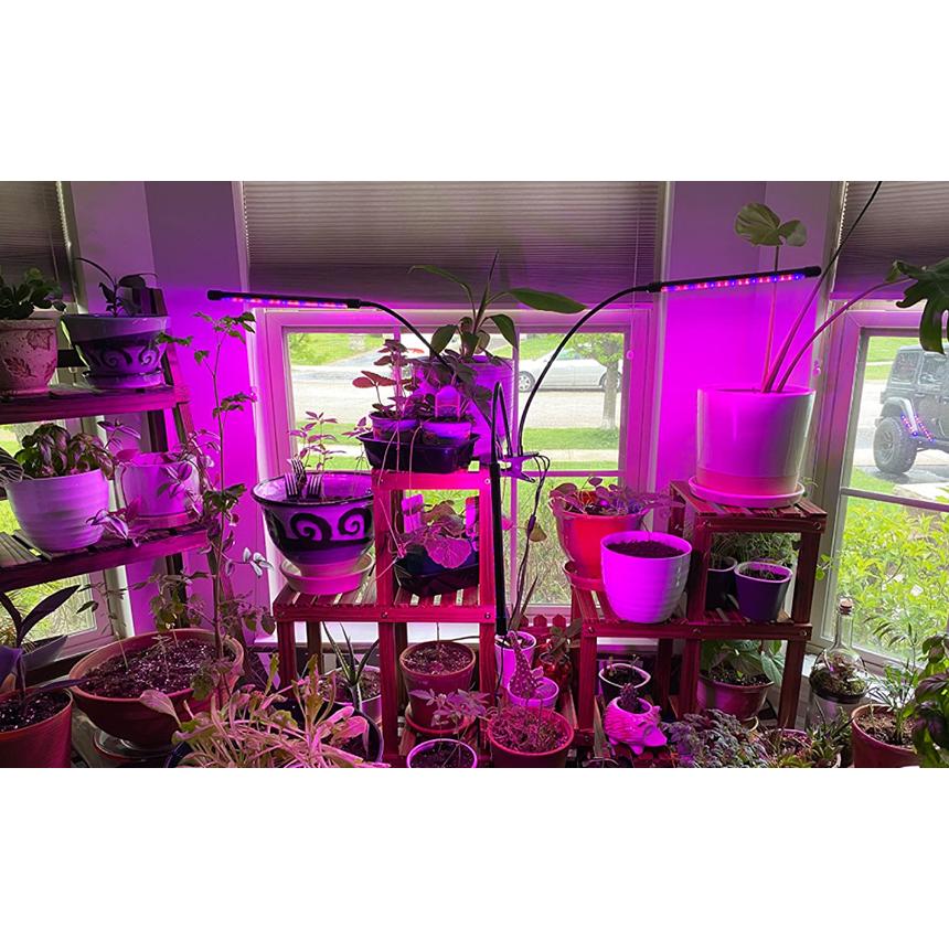 植物育成ライト LED植物育成灯 室内栽培ランプ 2個セット 3つ照明