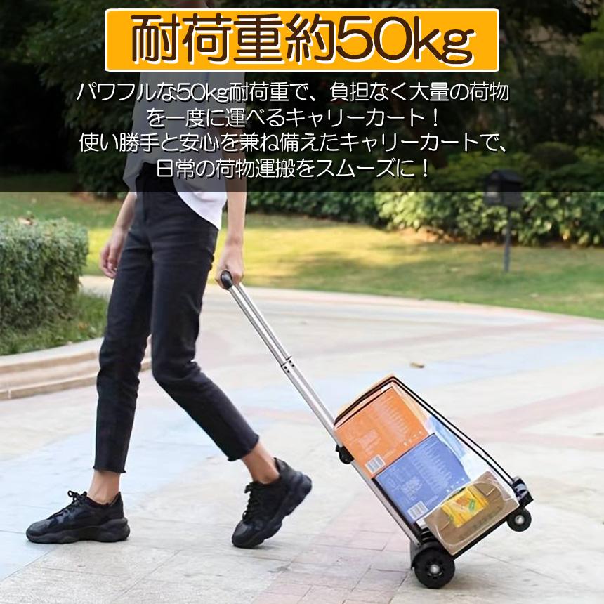 キャリーカート 折り畳み 台車 2台セット 軽量 静音 ハンドキャリー