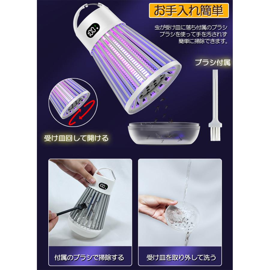 電撃殺虫器 電撃殺虫機 2台セット 電気蚊取り器 捕虫器 UV光源誘引式