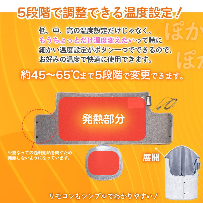 パネルヒーター デスクヒーター 遠赤外線 折りたたみ リモコン付き