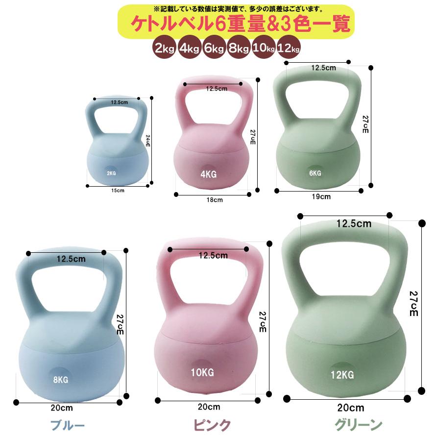 爆買 ケトルベル ケトルダンベル 2kg ハンドル両手で持ちやすい 筋トレ