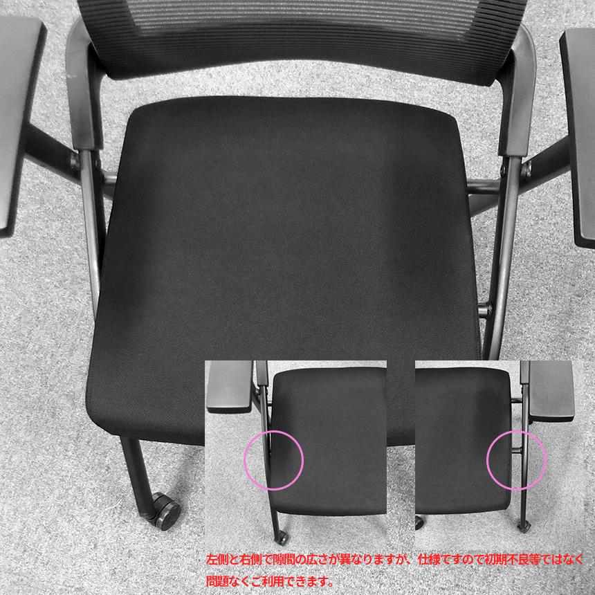 折りたたみ椅子 テーブル キャスター付き 完成品 2脚セット 折りたたみチェア 背付き 組み立て不要 軽量 コンパクト 収納 会議 収納 パイプ椅子｜ad-hitshop｜15