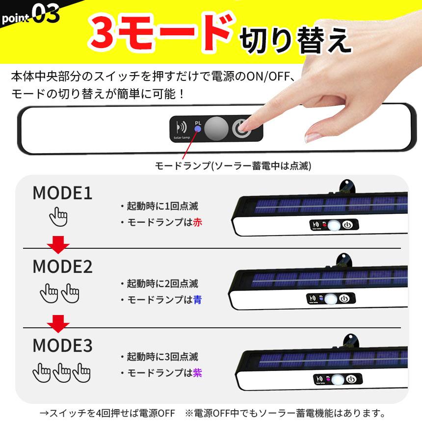壁付け式ライト ソーラーライト 2個セット センサーライト ライト