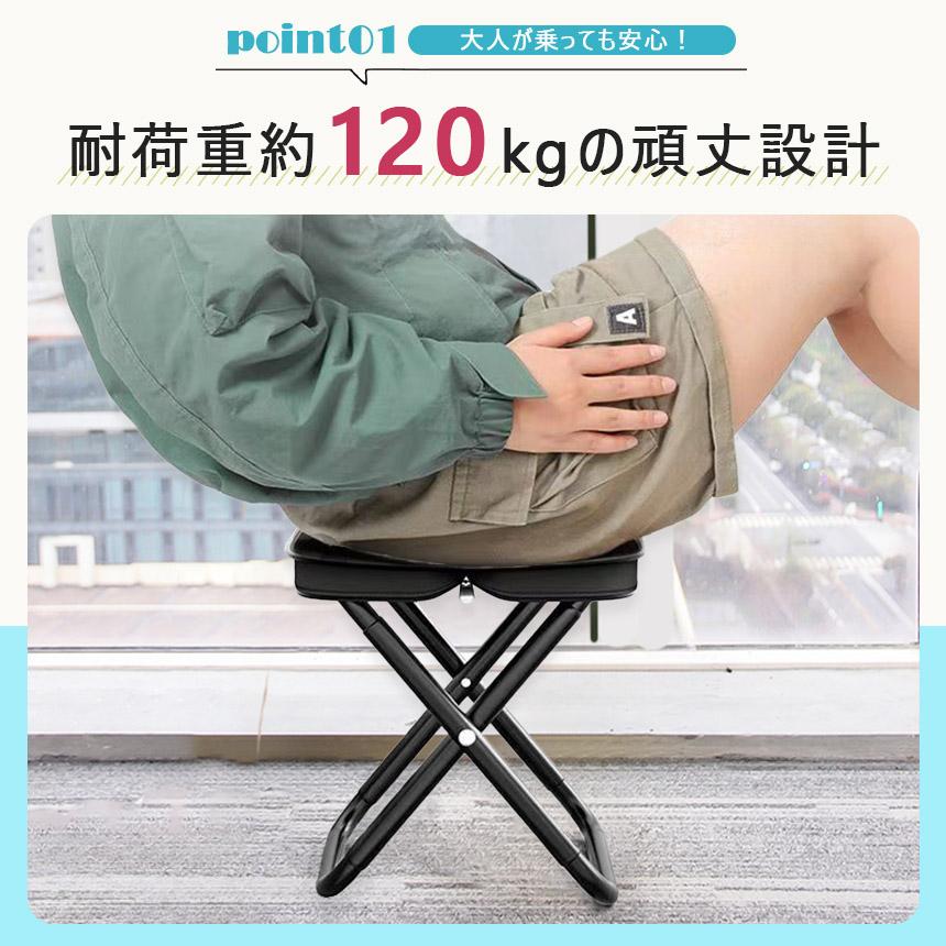 折りたたみ椅子 チェア 2色選べる 2個セット アウトドア コンパクト