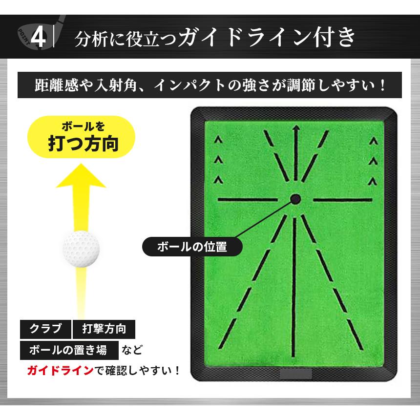 2個セットゴルフ 練習 マット スイング 練習用 室内 自宅 練習器具