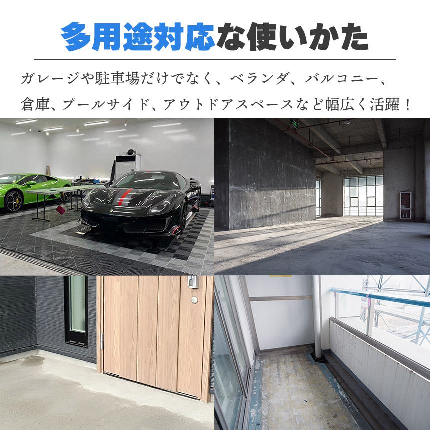 使用済み　ガレージタイル　128枚+端材　40x40x1.8 中古品 ガレージマット ガレージタイル ガーデンタイル グリッドマット