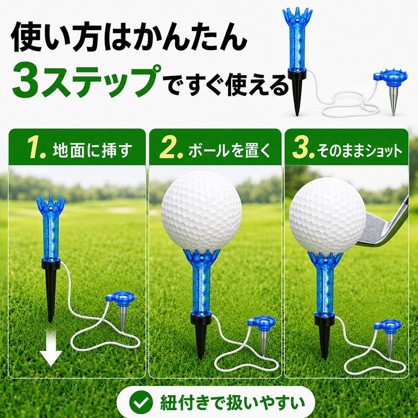 Malbon Golf マルボン マグネット式マーカー ロングティーセット非売品 Malbon Golf マルボン マグネット式マーカー ロングティーセット非売品