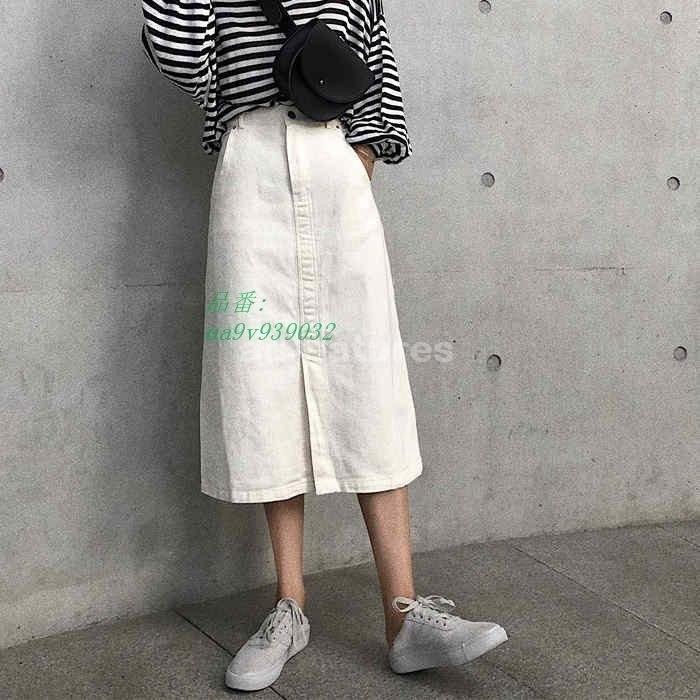 デニムスカート ホワイト ロングスカート スリット ボトムス スカート デニム スカート 無地 春夏 白 チノスカート ベージュ レディース ミモレ丈 Ad 0436sozjx アドネイチヤーズ 通販 Yahoo ショッピング