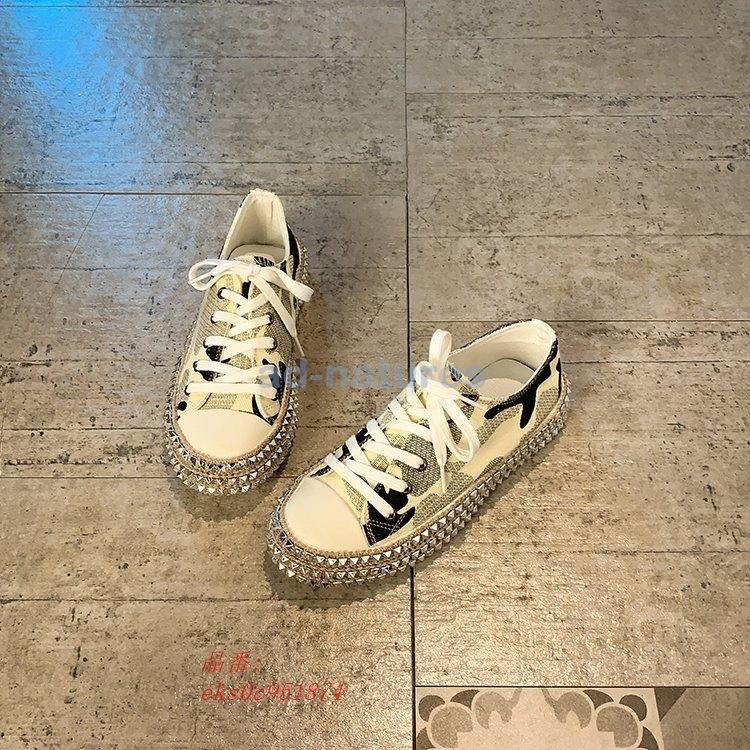 注目の福袋 レディース スニーカー 迷彩柄 運動靴 スタッズ 靴 カジュアルコーデ バッシュ お買い物 バスケットシューズ ハイカット ローカット スニーカー 形状 ローカット Www Collectiviteslocales Fr