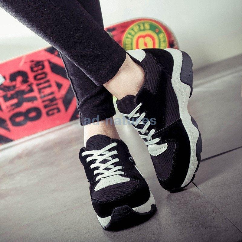 厚底スニーカー レディース シューズ 練習シューズ ダンススニーカー カジュアル 脚長 美脚 3色展開 白 紫 赤 軽量 女性靴 代30代40代 50代 Ad 3635nztha アドネイチヤーズ 通販 Yahoo ショッピング