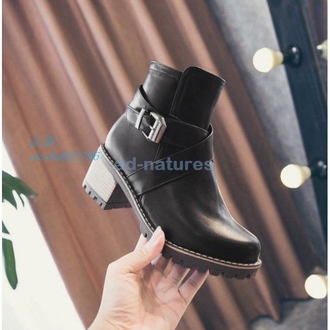 ブーツ レディース エンジニアブーツ サイドジップ ショートブーツ ショート丈 ミドルブーツ 太ヒール 歩きやすい 美脚 春夏新作モデル ショートブーツ