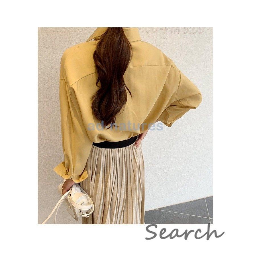 シャツ レディース ブラウス 長袖 おしゃれ 長袖 大きいサイズ ゆったり トップス 春秋 新作 大きめ バレンタインギフト プレゼント 驚きの価格