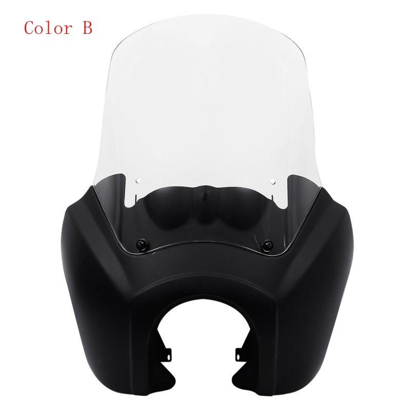 ヘッドライト フロント フェアリング 15 インチ ガラスカバー 汎用 Color B