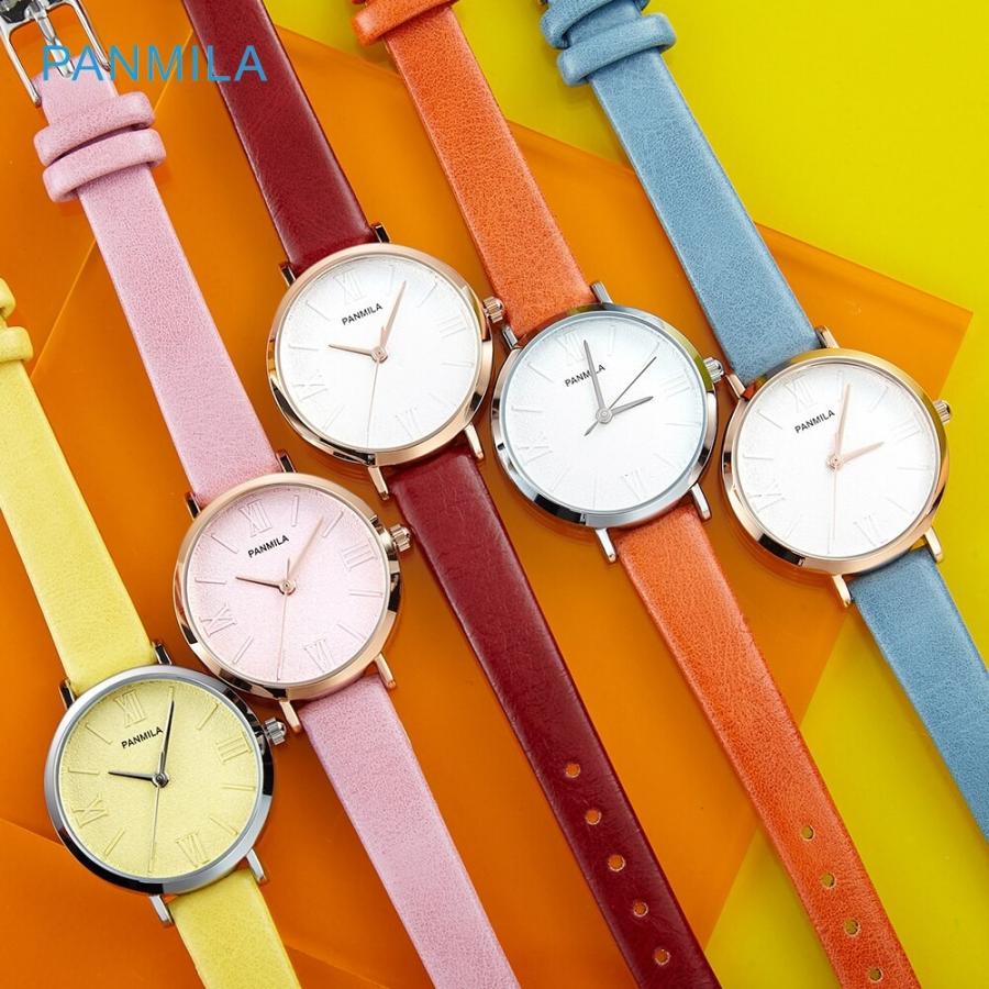 腕時計 レディース Panmila 防水クォーツ 女性腕時計 ファッション プレゼント パステルカラー Mh 0165 オートドリーム 通販 Yahoo ショッピング