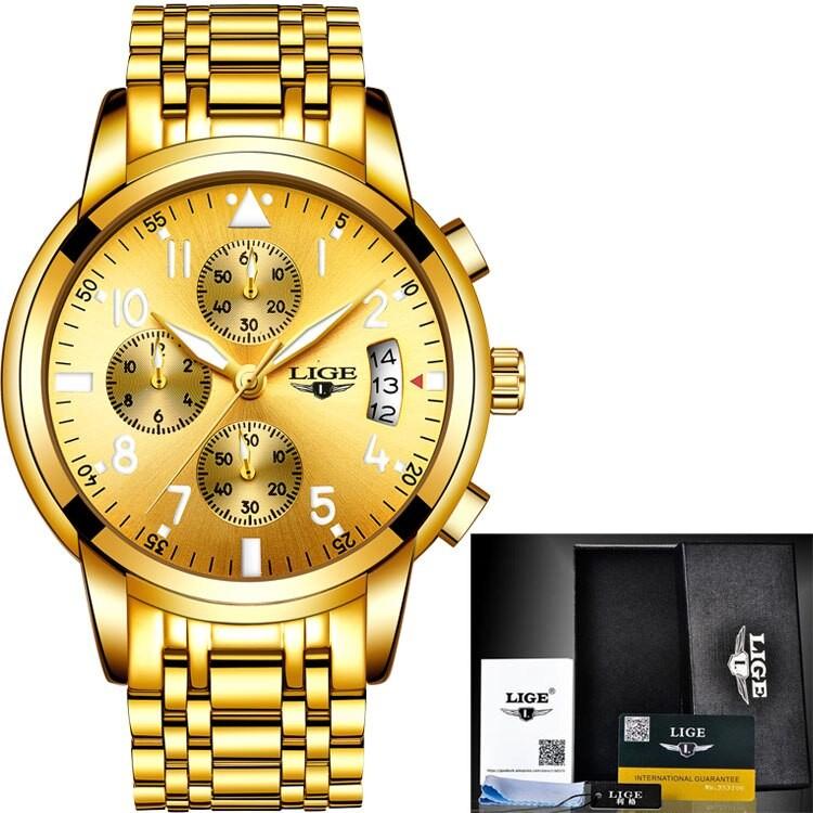 腕時計 メンズ　LIGE　フルスチール　シンプルビジネス&スポーツ防水ウォッチ　腕時計     プレゼント　ギフト｜ad0919｜13