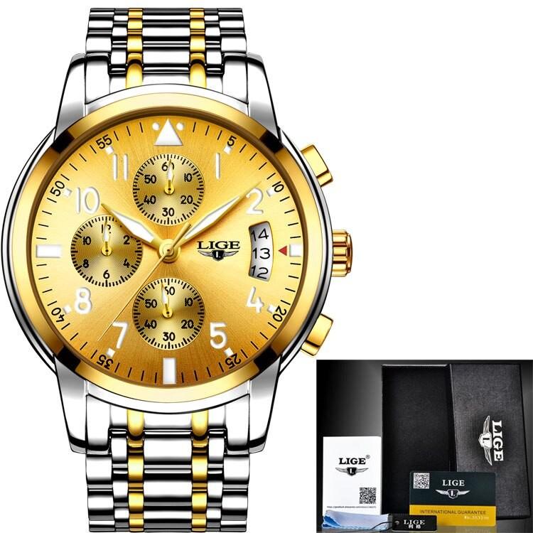 腕時計 メンズ　LIGE　フルスチール　シンプルビジネス&スポーツ防水ウォッチ　腕時計     プレゼント　ギフト｜ad0919｜14