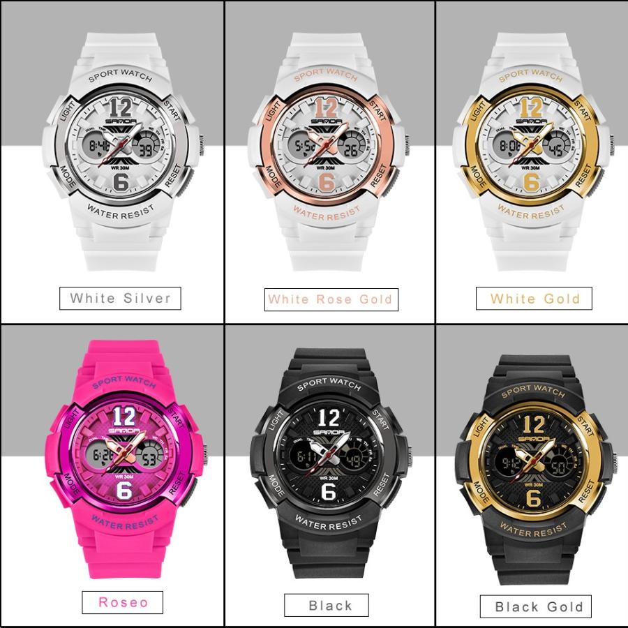 腕時計 レディース 防水 安い Sanda スポーツ スイミングウォッチ Mh 0385 オートドリーム 通販 Yahoo ショッピング