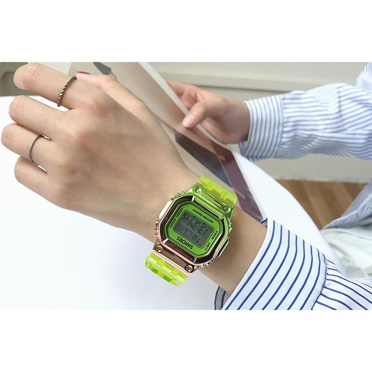 腕時計 レディース キャンディーカラー デジタル 防水 ユニセックス グラデーション 可愛い Mh 0457 オートドリーム 通販 Yahoo ショッピング