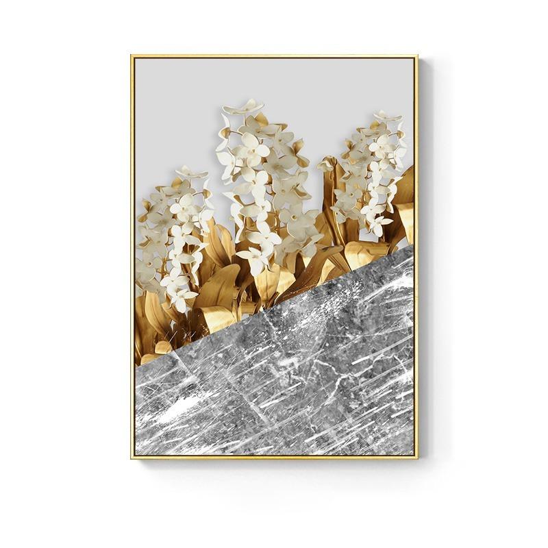 キャンバスプリントアート インテリア 絵画 北欧 黄金の植物 キャンバスプリントアート インテリア 絵画 北欧 黄金の植物