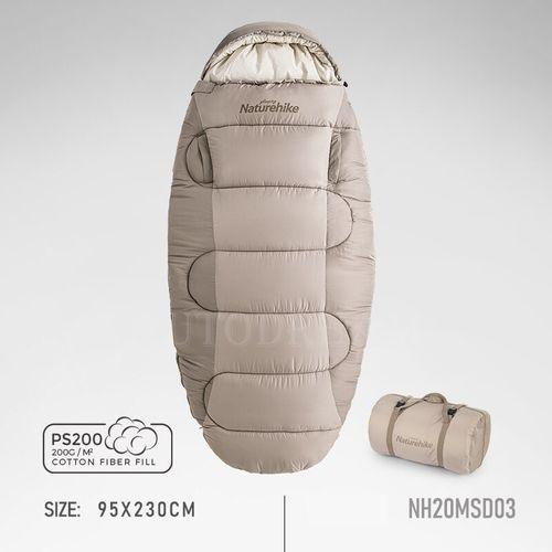 寝袋 超軽量 キャンプ ウォッシャブル コットン 230x95 cm 3シーズン