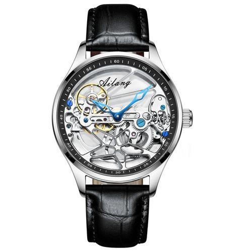 腕時計、アクセサリー メンズ腕時計 ダブルトゥールビヨン スケルトン 腕時計 メンズ AILANG 防水 機械式 
