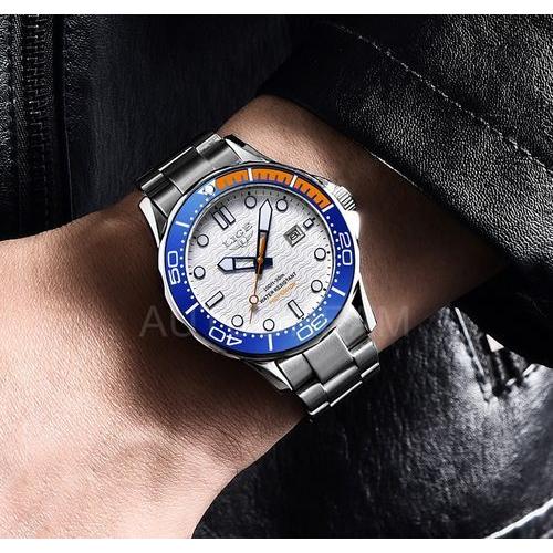 腕時計 メンズ LIGE 防水 男性 オマージュウォッチ 30ATM