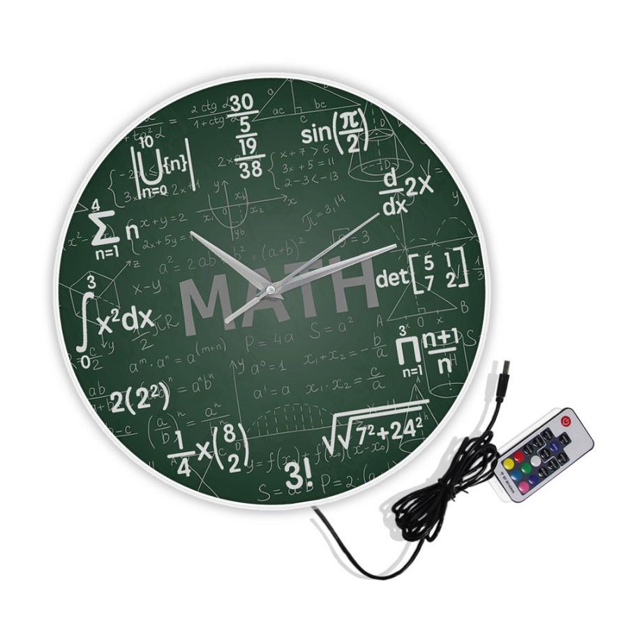 学校で使われていた古い黒板を壁掛け時計にリノベーションしました 壁掛け時計 緑 黒板 ギフト 壁掛け 装飾 学校 数学 公式 科学 芸術