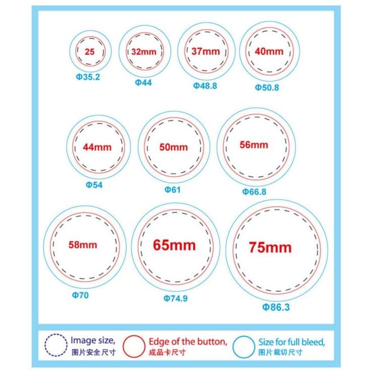 缶バッジマシーン バッジ500個付 44mm セット バッジ制作 バッジマシン_8