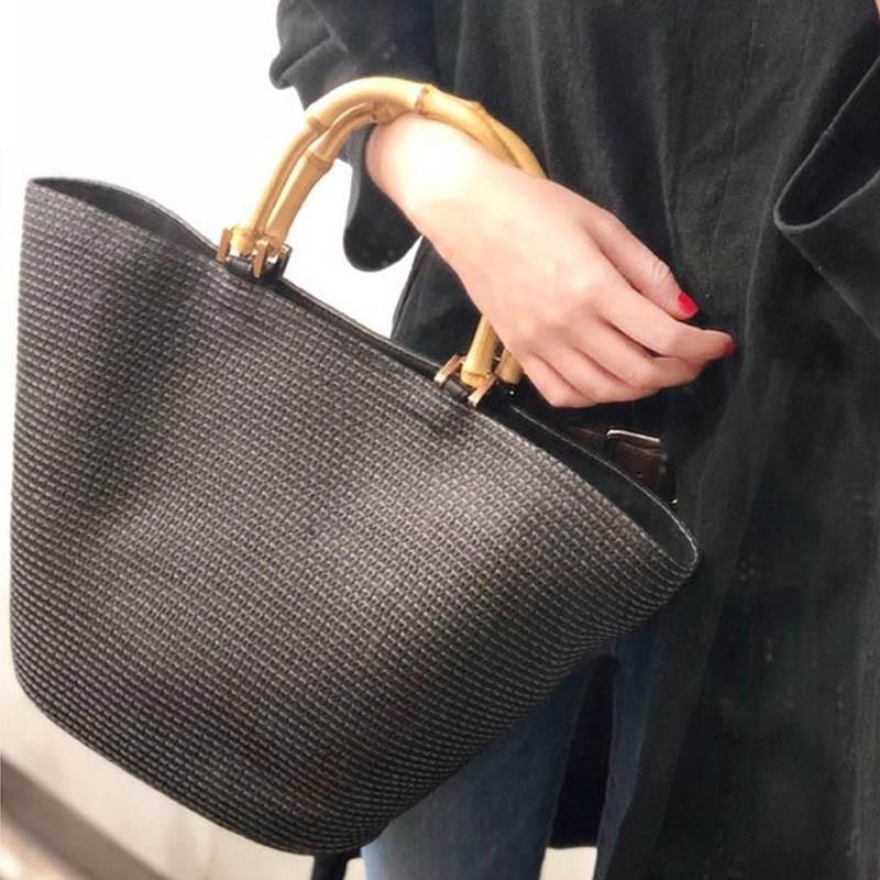 かごバッグ ファッション カジュアル ショルダーバッグ Pp織バッグ 黒 Tmh 0738 オートドリーム 通販 Yahoo ショッピング