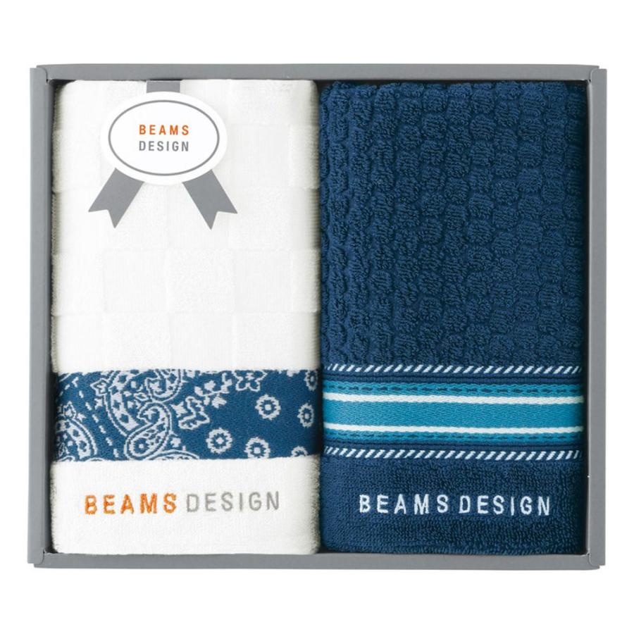 ギフト ブランドタオル BEAMS DESIGN チェッカーバンダナ フェイス