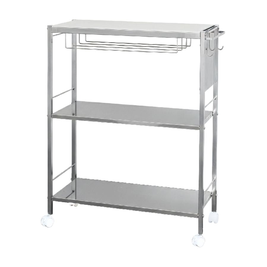 足立製作所 キッチンワゴン キャスター付き キッチンラック 隙間収納