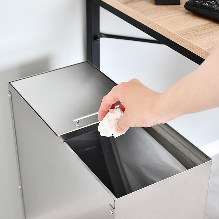 ステンレスダストボックス 45L袋用 日本製 足立製作所 足立製作所 ステンレスダストボックス 45L | インテリア雑貨・ゴミ箱