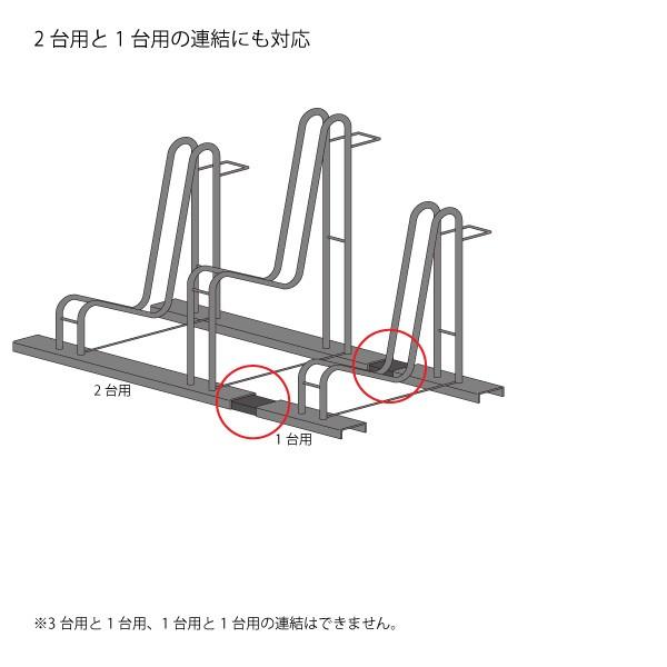 自転車スタンド 連結キット 2個組（2台用・3台用） お得日 ポイント利用