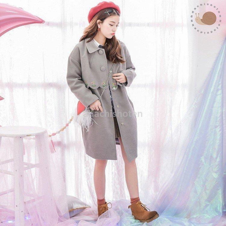 魅了 花柄 レディース ダッフルコート コート秋冬物 ピンク ダッフルコートかわいい かわいい 17新作 暖かい 着やせ 甘い 可愛い ダッフルコート 大きいサイズロング学生 冬服 秋冬物 秋服 コート ピンク コート アウター