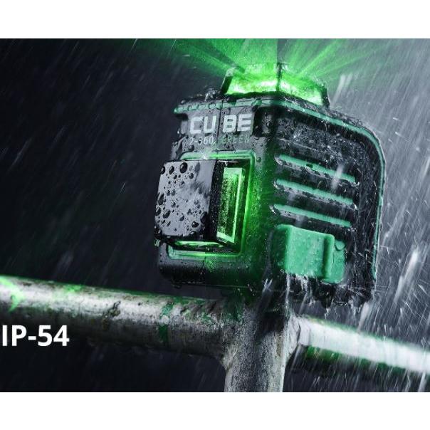 3％OFF グリーン レーザー墨出し器 円錐ミラーキューブ V360°H360