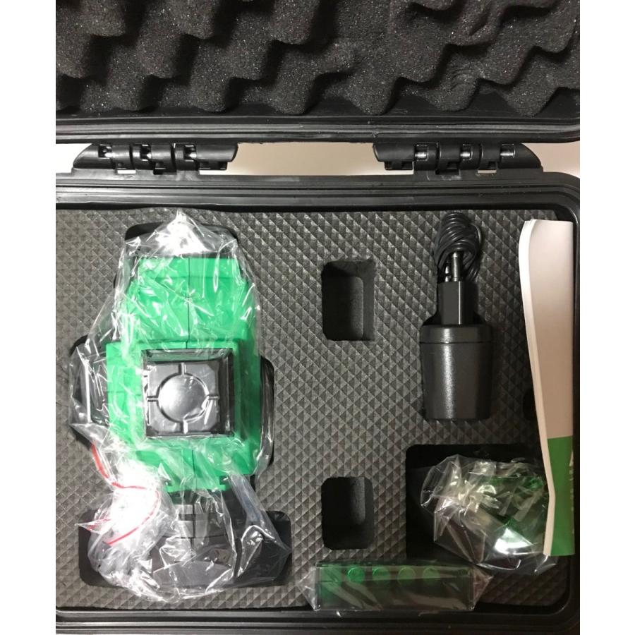 3％OFF グリーン レーザー墨出し器 円錐ミラー トップライナー3×360