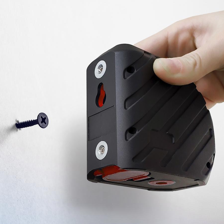 3％OFF レーザー墨出し器 アロムミニベーシック 1V1H L字金具内蔵型 高